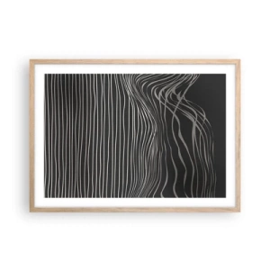 Poszter világos tölgy keretben - Ritmus és akcentus - 70x50 cm