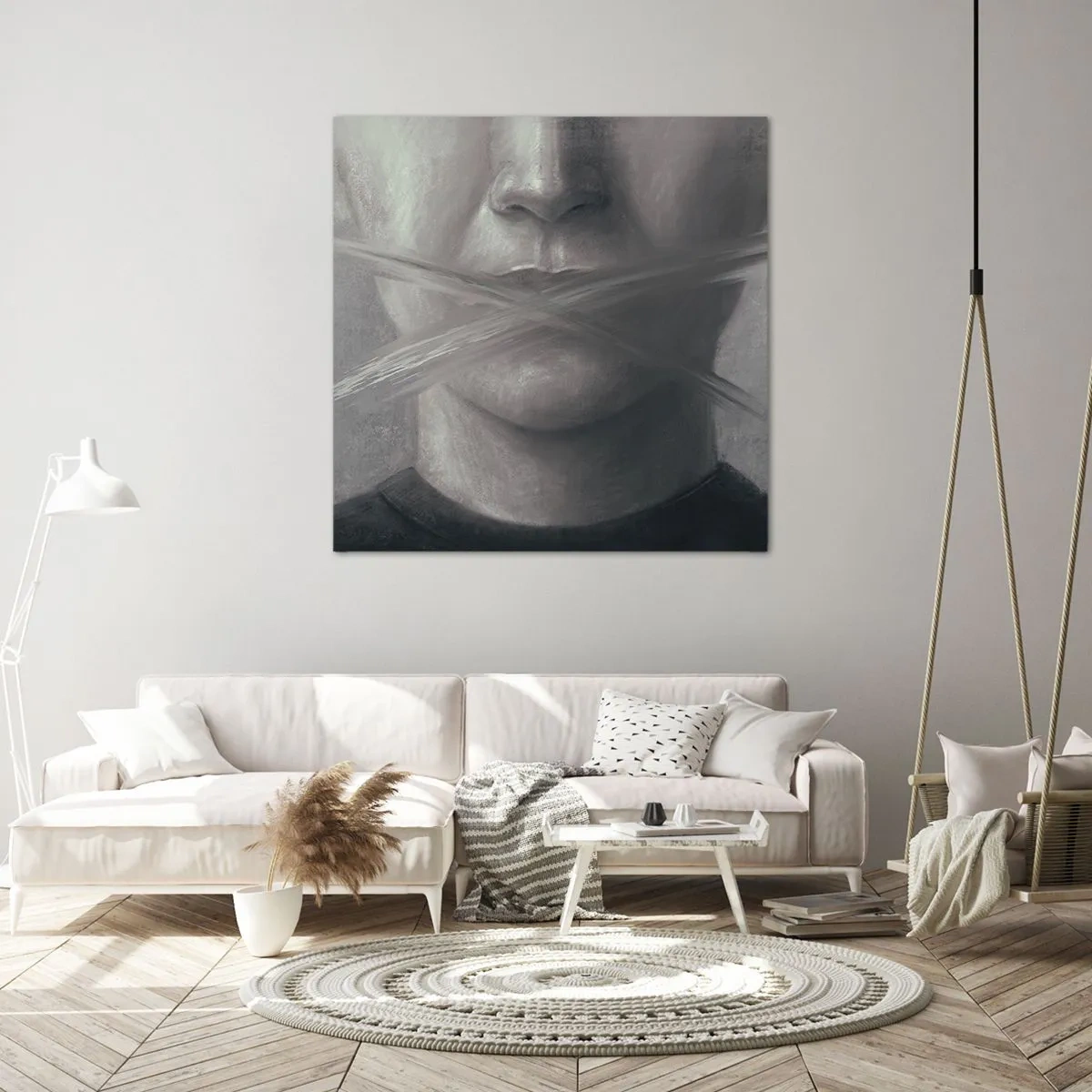 Vászonkép - Szó nélkül - 60x60 cm