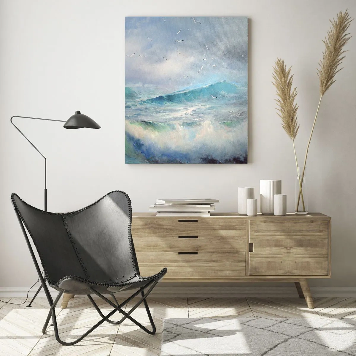 Üveg kép - "A forgószél diadalmasan üvöltött...” - 50x70 cm