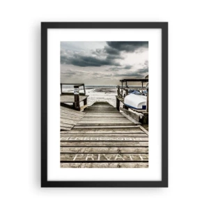 Poszter fehér keretben - Az északi part - 30x40 cm