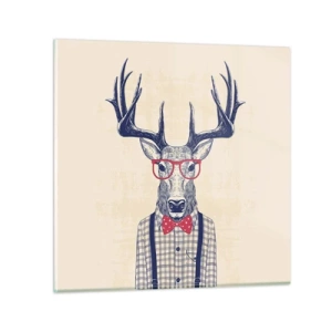 Üveg kép - Mókás extravagancia - 70x70 cm