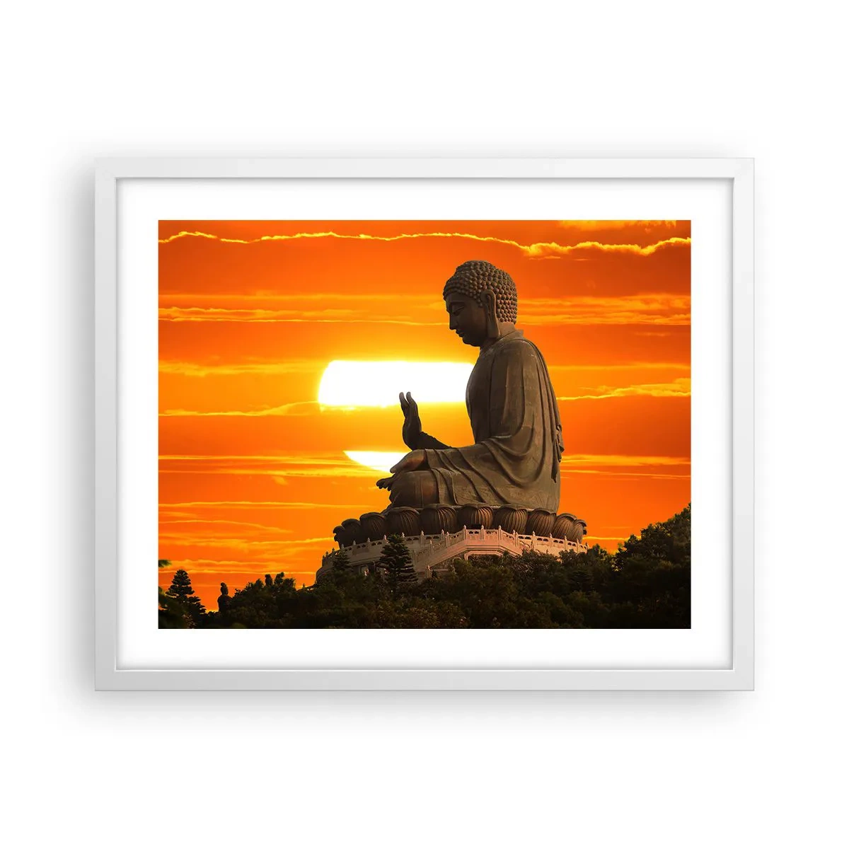 Poszter fekete keretben - Félelem nélkül a világtól - 50x40 cm