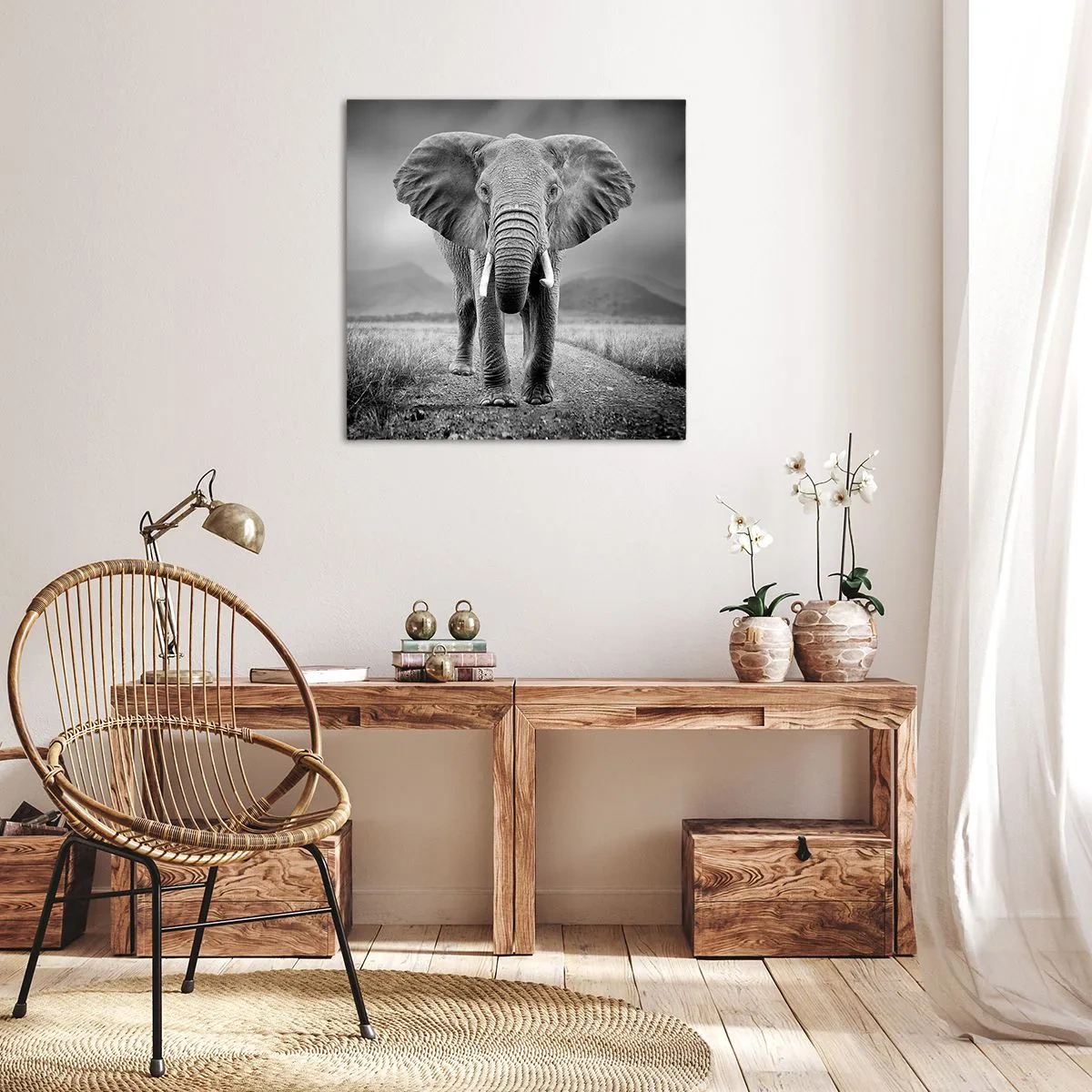 Vászonkép - A házigazda üdvözli - 60x60 cm
