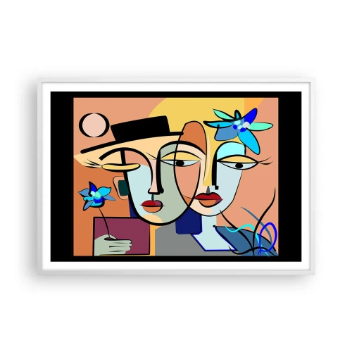 Poszter fekete keretben - Picasso randez vous - 100x70 cm