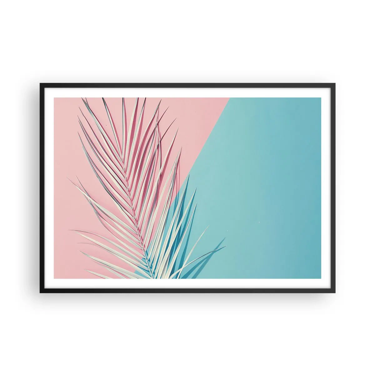 Poszter fehér keretben - Trópusi impresszió - 100x70 cm