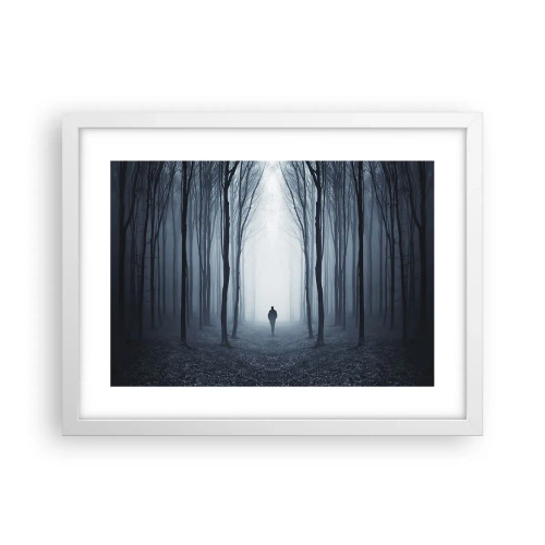 Poszter fekete keretben - És minden egyszerű és világos - 40x30 cm