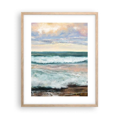 Poszter világos tölgy keretben - Itt kisimítod a lelked - 40x50 cm