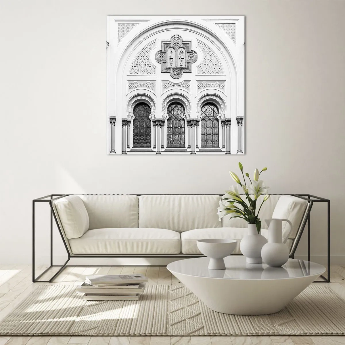 Üveg kép - A kultúrák határán - 70x70 cm