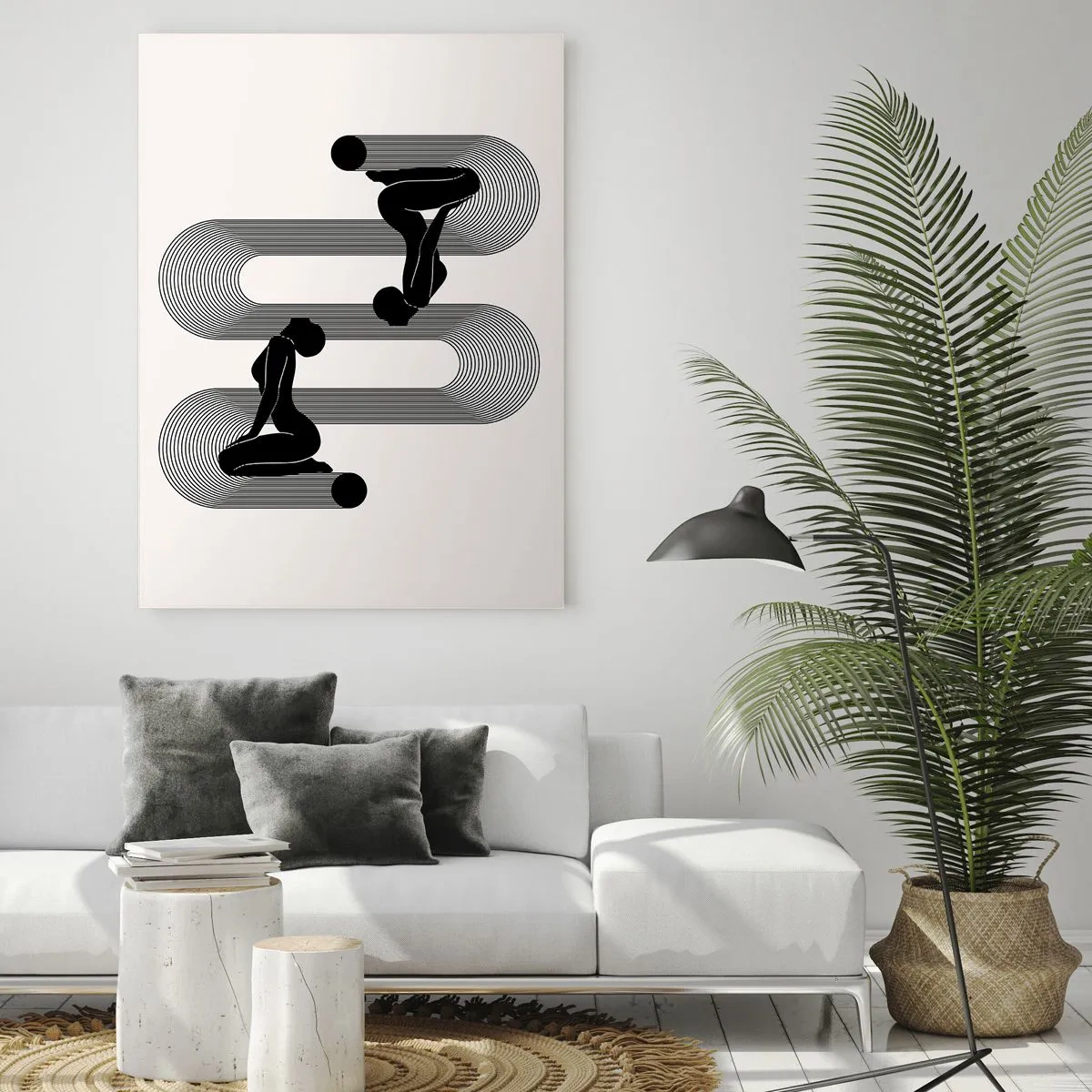 Üveg kép - Érzéki szimmetria - 50x70 cm