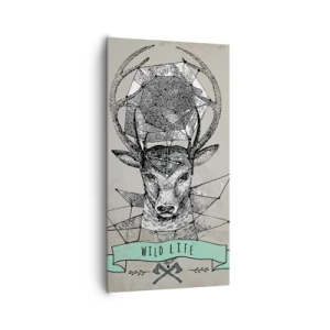 Vászonkép - Szt. Hubertus látomása - 65x120 cm