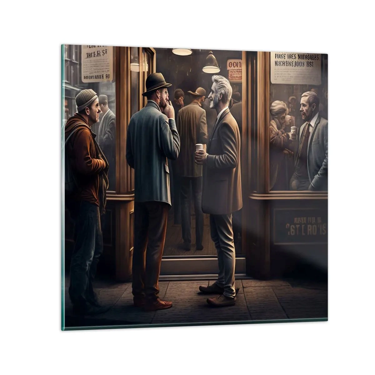 Üveg kép - A nap egy jó pillanata - 40x40 cm