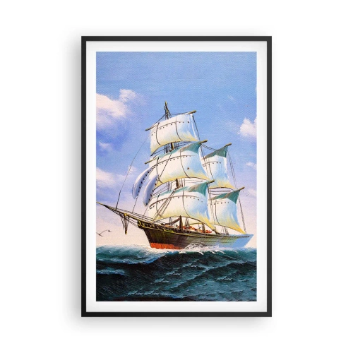 Poszter fehér keretben - Büszkén a széllel - 61x91 cm