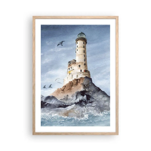 Poszter világos tölgy keretben - Legyőzhetetlen - 50x70 cm