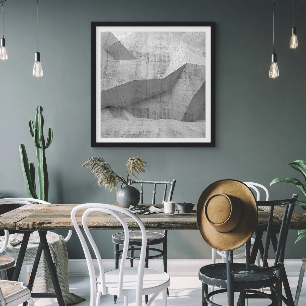 Poszter fehér keretben - Igazi kihívás - 60x60 cm