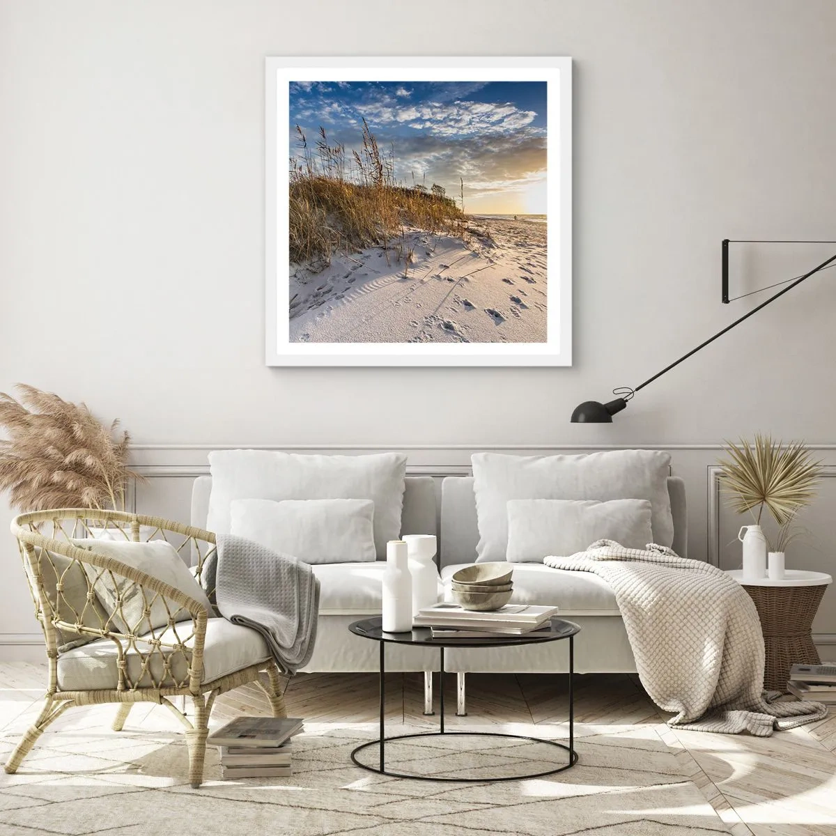 Poszter fekete keretben - Meghívás egy sétára - 60x60 cm