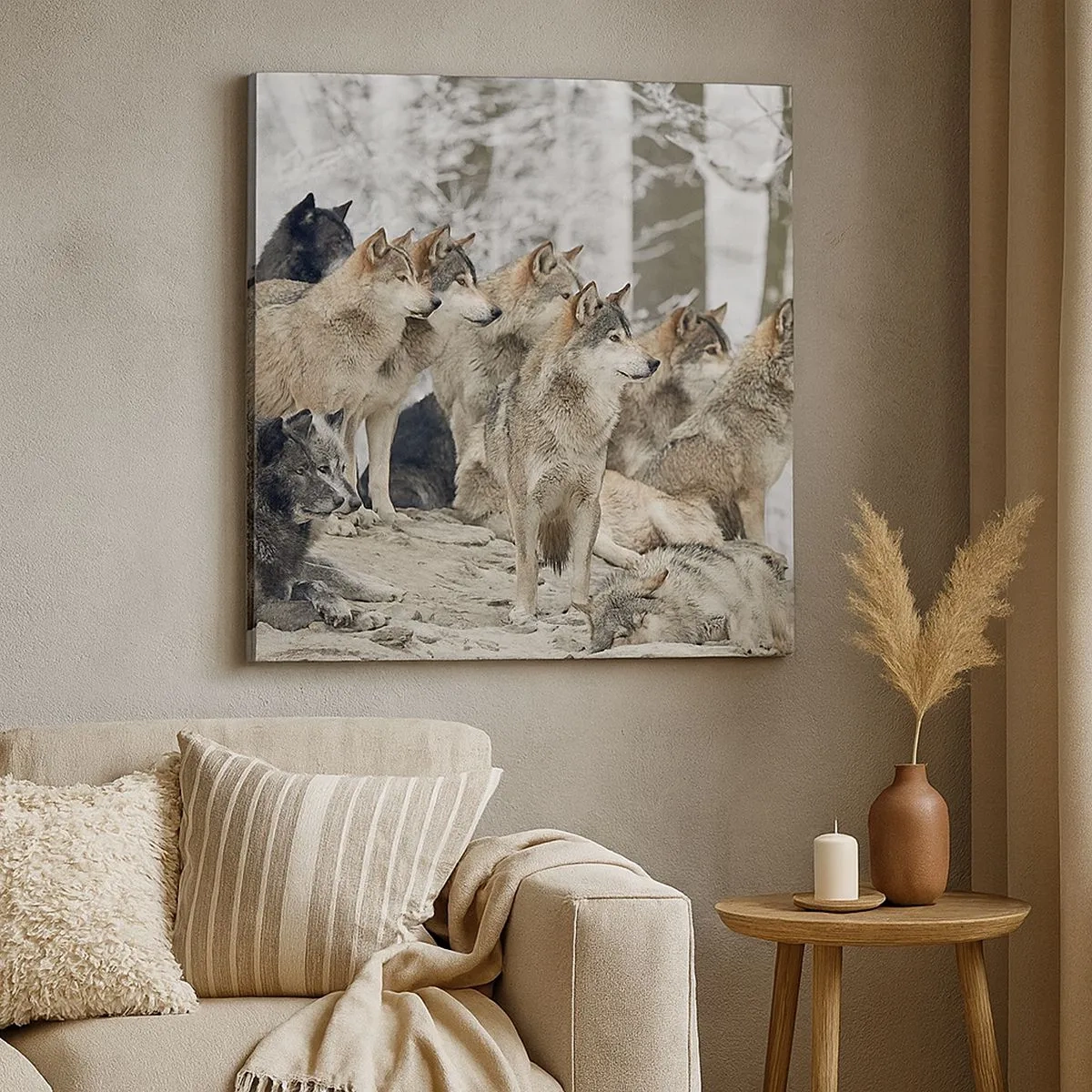 Vászonkép - Család és barátok - 30x30 cm