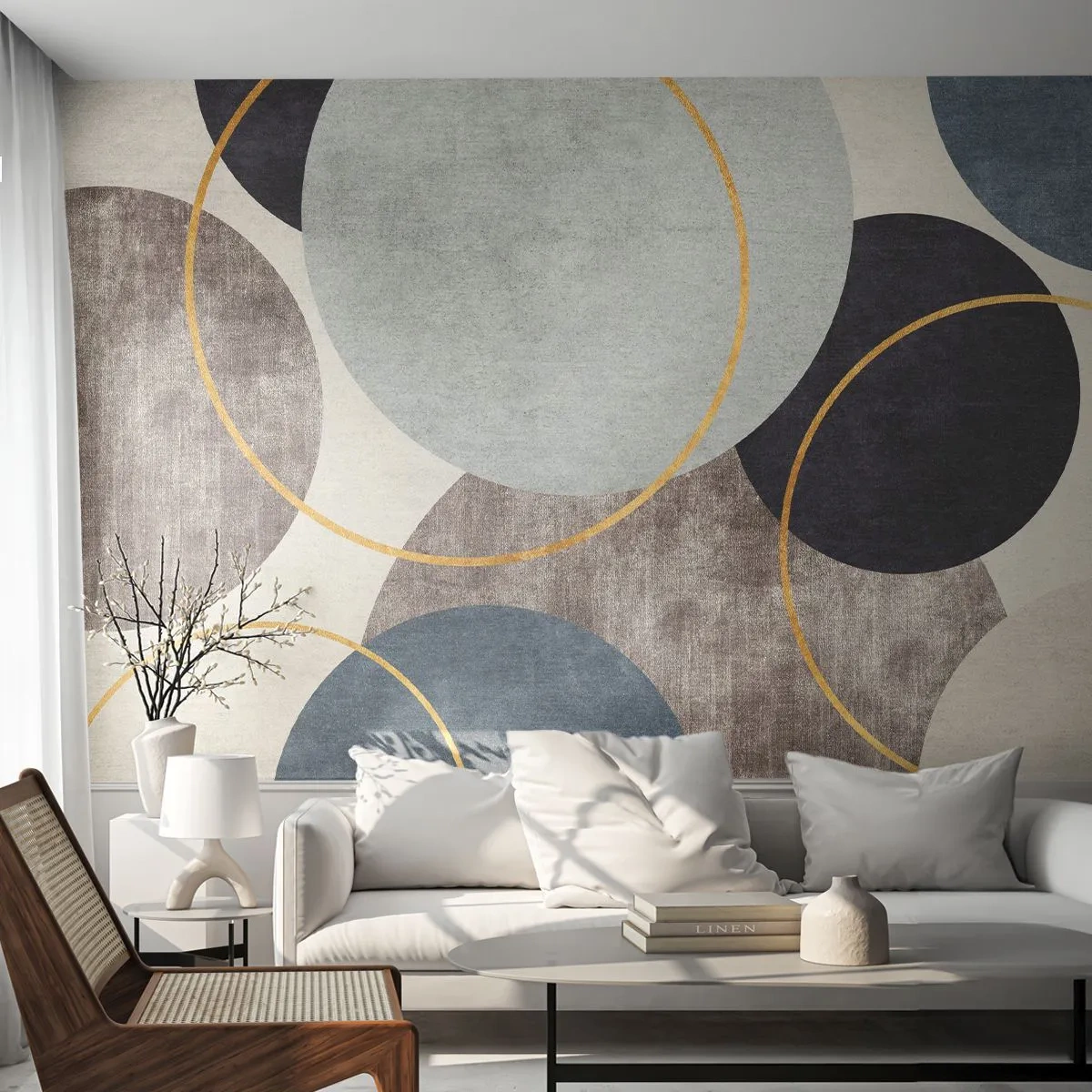 Fotótapéta Premium Canvas - Kerékről kerékre - kerületek, Minimalista, Darab - 400x280 cm