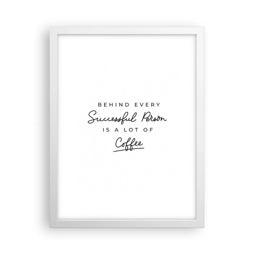 Poszter fekete keretben - A siker titka - 30x40 cm