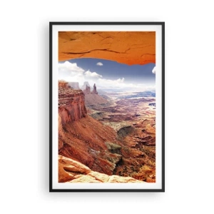 Poszter fehér keretben - Maga a természet faragta - 61x91 cm