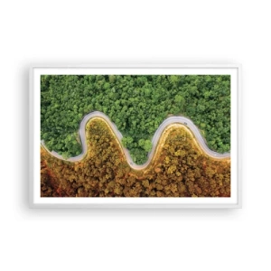 Poszter fekete keretben - Határok és áttörések - 91x61 cm