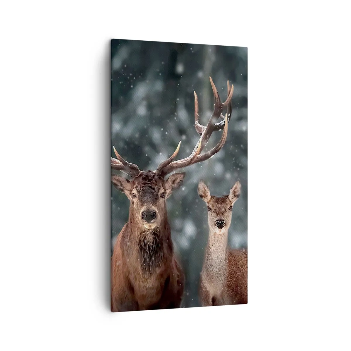 Vászonkép - Az erdő ura a feleségével - 45x80 cm