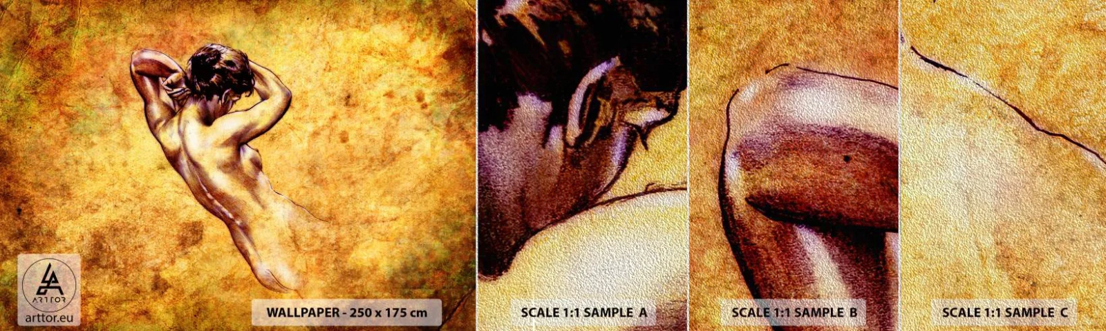 Fotótapéta Minta Premium Sand - Felfedezett, de még mindig rejtély - Nő, törvény, Darab - 100x30 cm