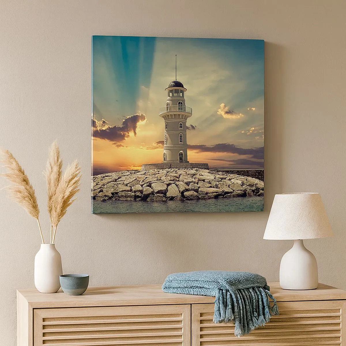 Vászonkép - Fény - Jóság - Szépség - 30x30 cm