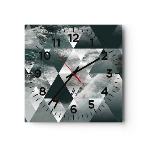 Falióra, Óra - Kristály perspektíva - 40x40 cm