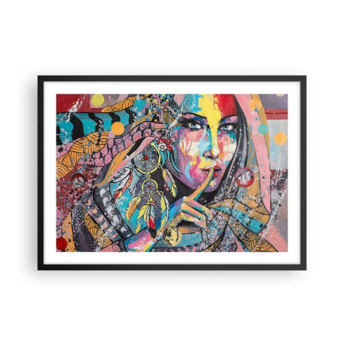 Poszter fehér keretben - Maradj csendben, amíg meg nem érted - 70x50 cm