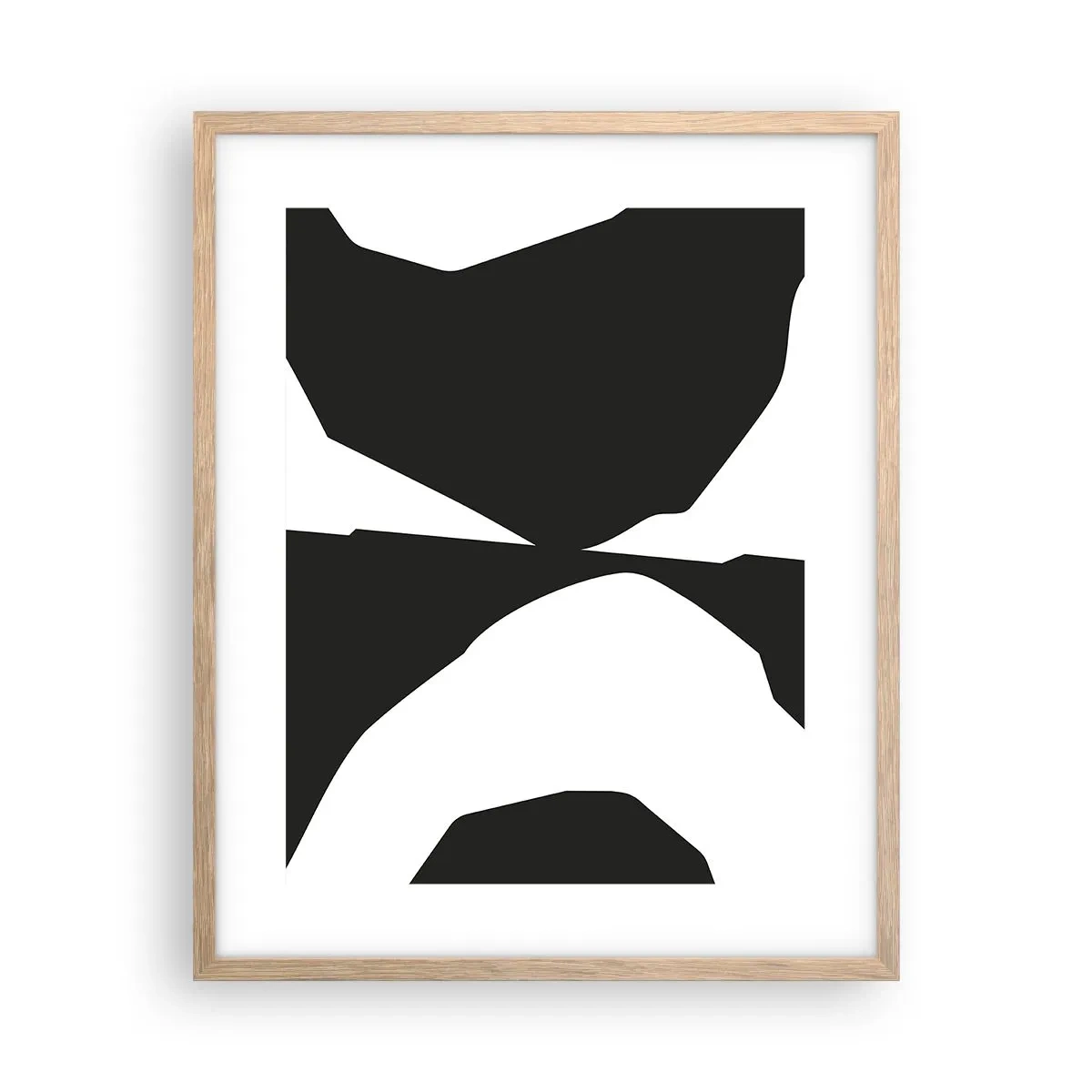 Poszter világos tölgy keretben - Pozitív-negatív - 40x50 cm