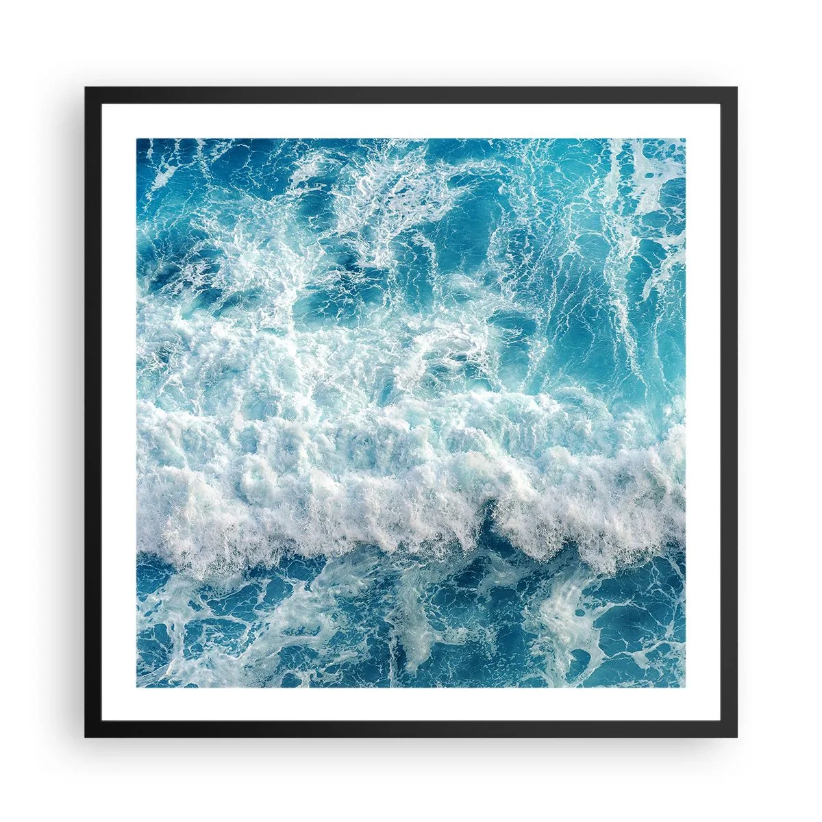 Poszter fehér keretben - Vidáman és ugrálva - 60x60 cm