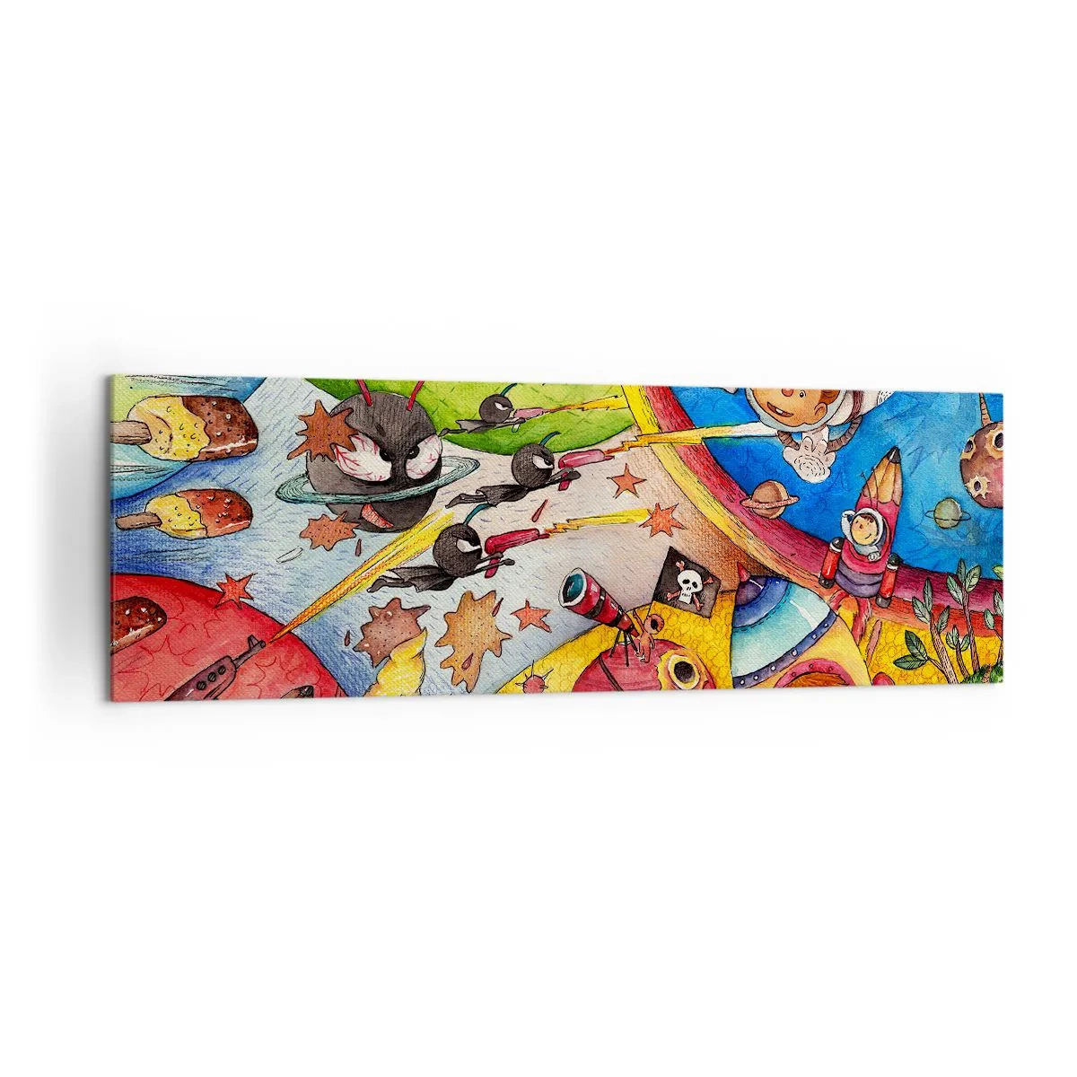 Vászonkép - Nagy űrkaland - 160x50 cm