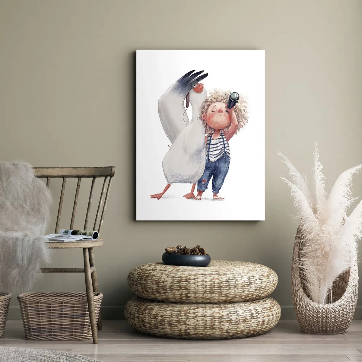 Vászonkép - Nagy utazási terve - 55x100 cm