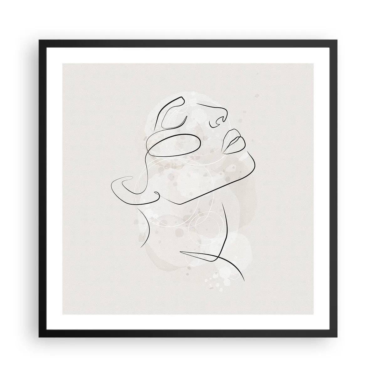 Poszter fehér keretben - Egy álom körvonala - 60x60 cm