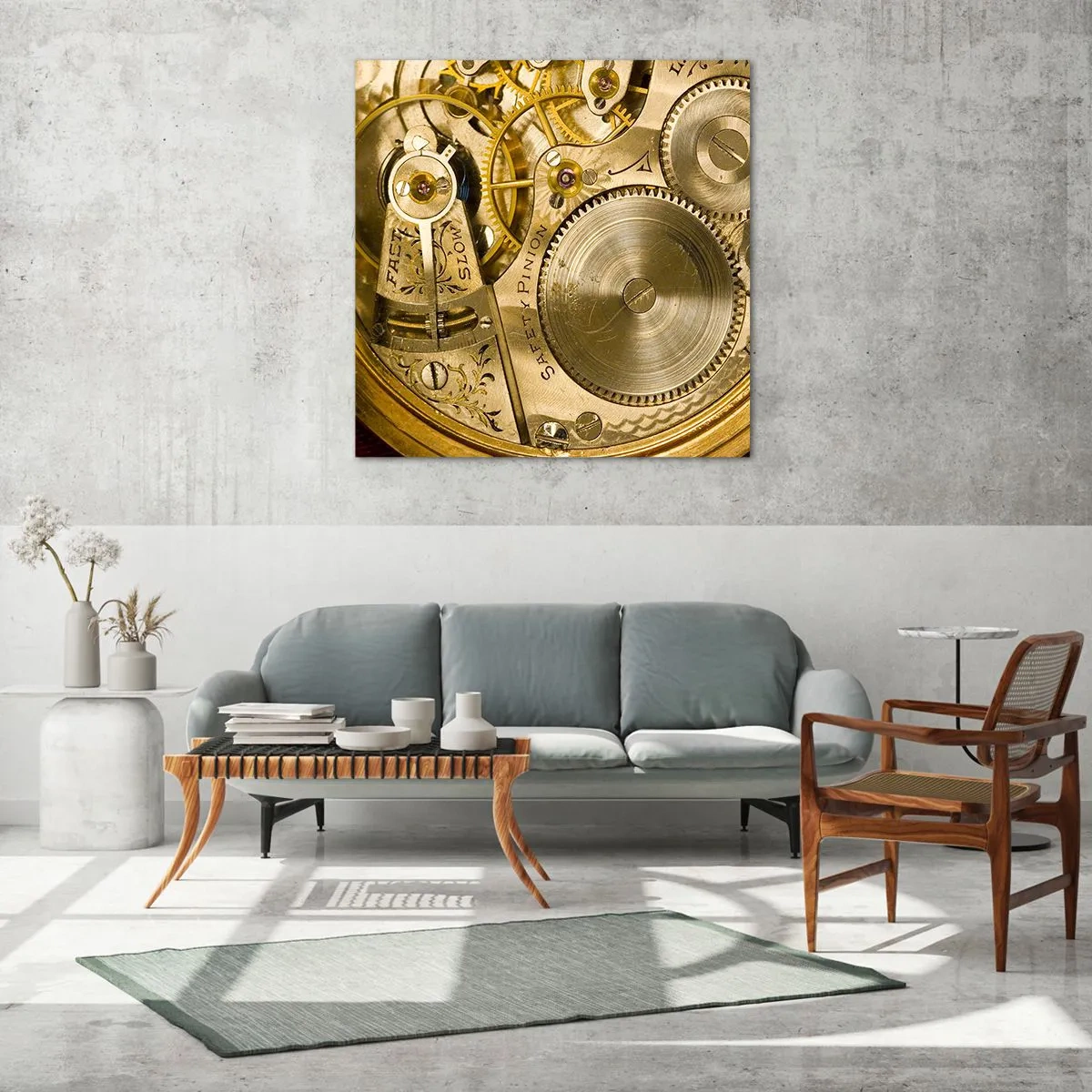 Üveg kép - Haladj a korral - 30x30 cm