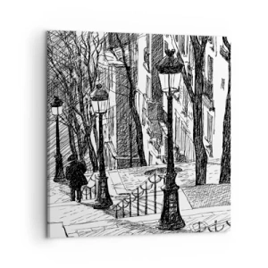 Vászonkép - Szerelmi történet, vagy horrorregény? - 50x50 cm