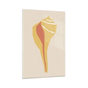 Üveg kép - Szerves absztrakció - növekedés - 70x100 cm