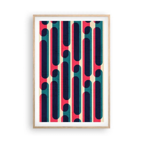 Poszter világos tölgy keretben - Mélységben és előre - 61x91 cm