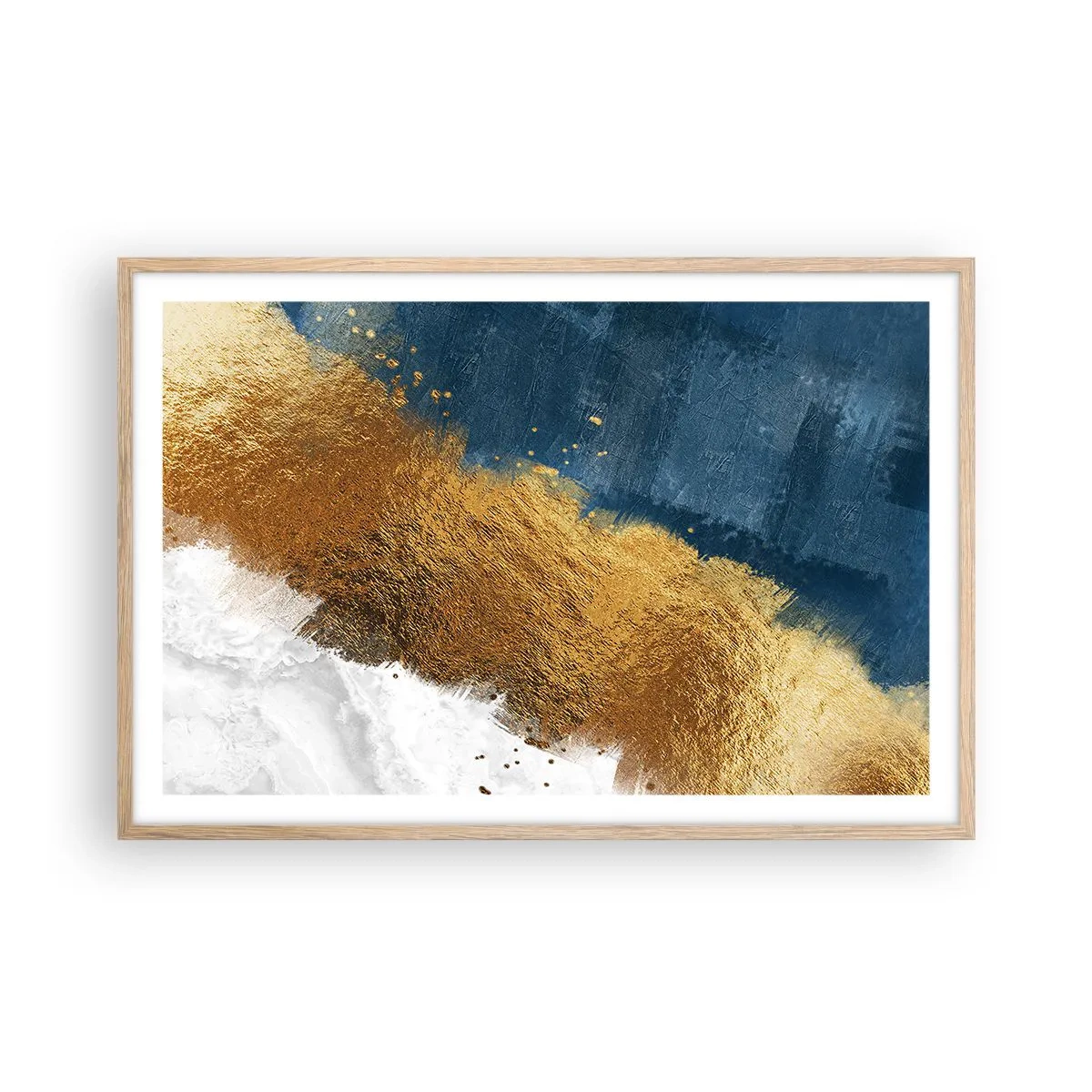 Poszter világos tölgy keretben - A nyár árnyalatai - 91x61 cm