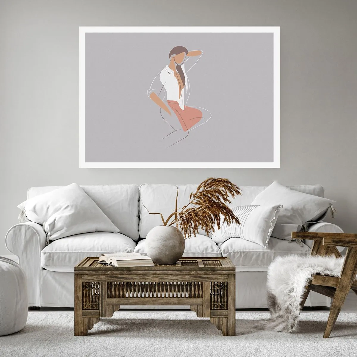 Poszter - Kecsesség kontúrja - 100x70 cm
