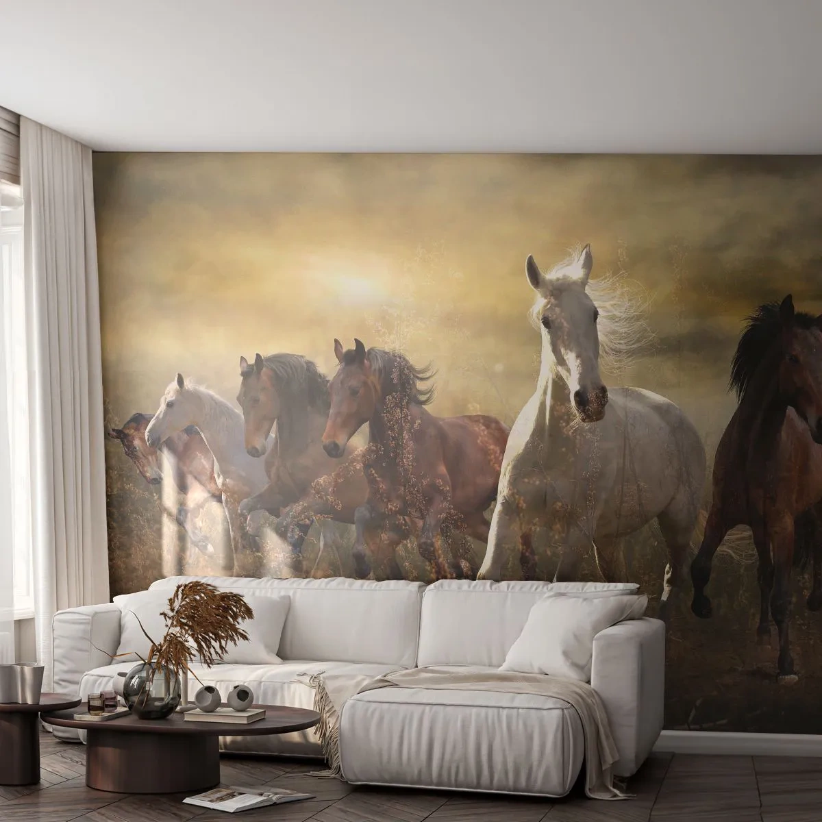 Fotótapéta Standard Eco - Éljen a szabadság! - Állatok, Ló, Vágta - 400x280 cm
