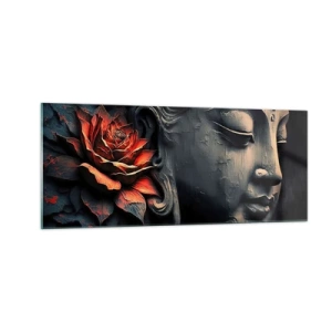 Üveg kép - Összhangban a világgal - 100x40 cm