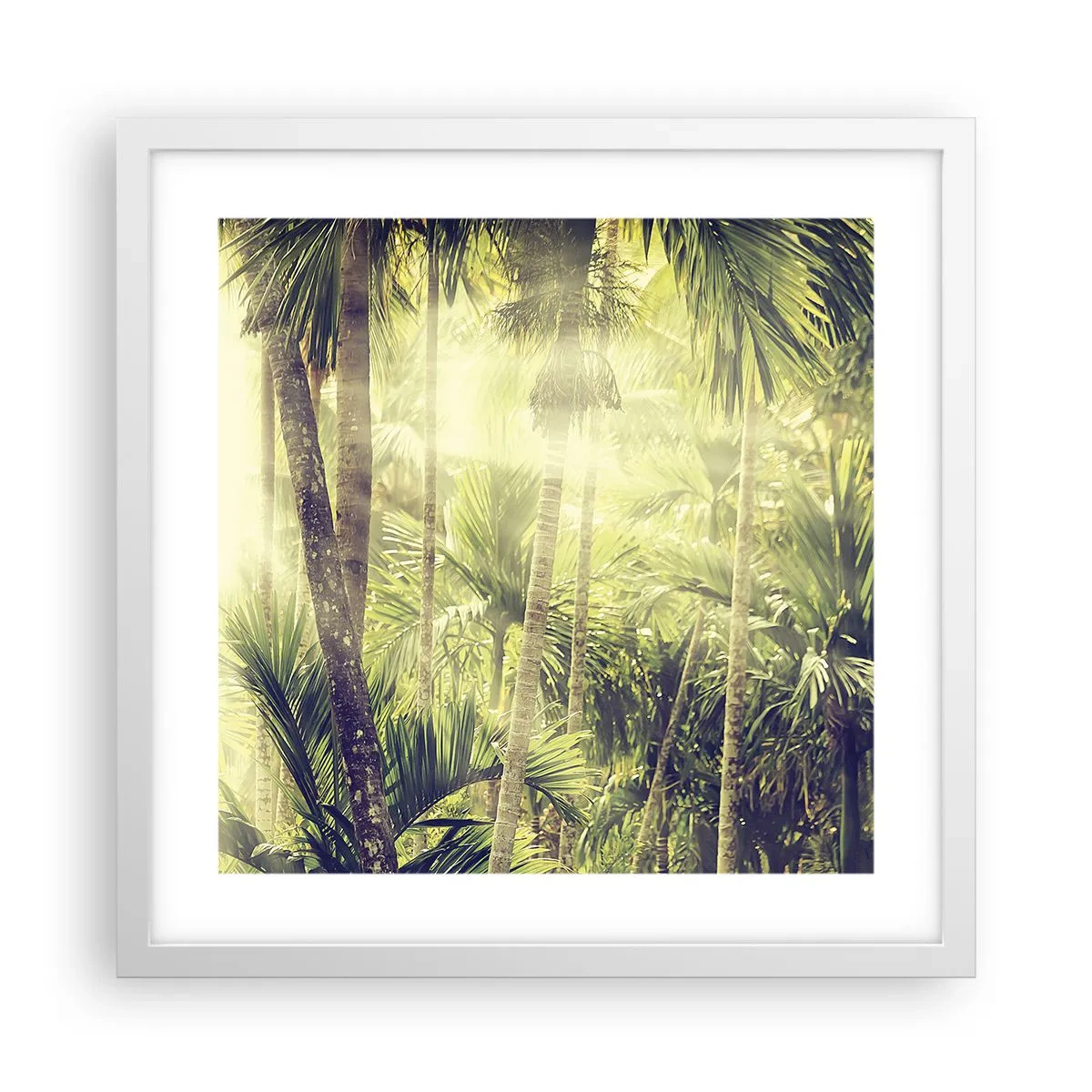 Poszter fekete keretben - Zöld forróságban - 40x40 cm
