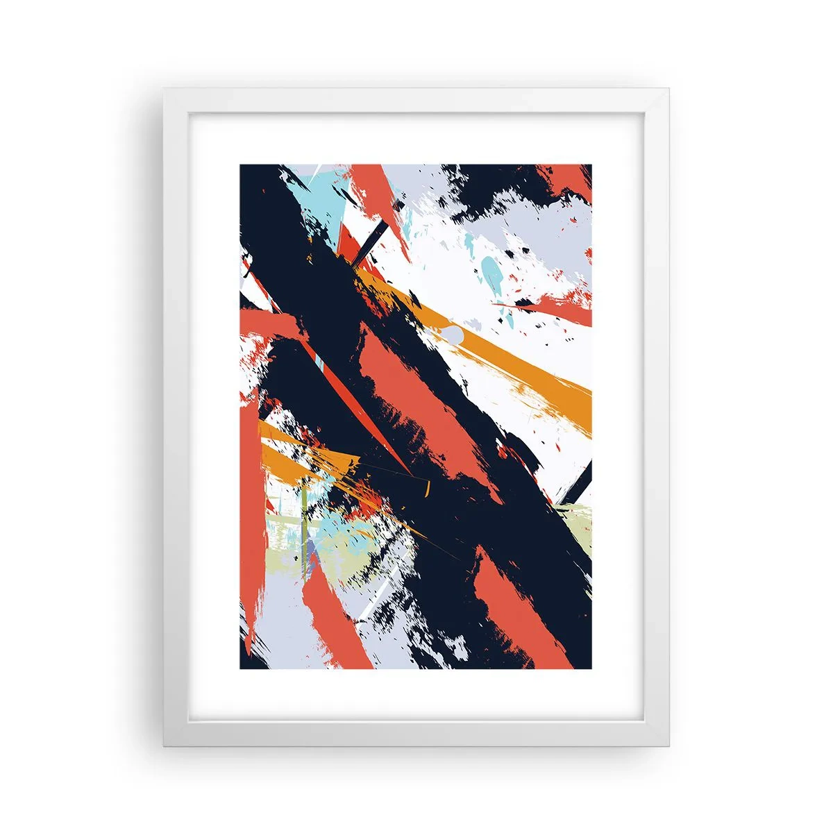 Poszter fekete keretben - Dinamikus kompozíció - 30x40 cm