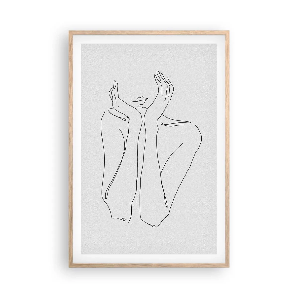 Poszter világos tölgy keretben - Amiről a lányok álmodoznak - 61x91 cm