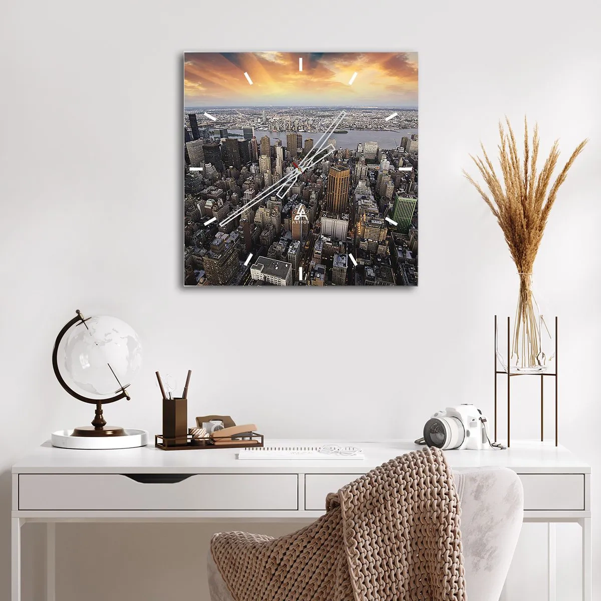 Falióra, Óra - Korunk dobogó szíve - 30x30 cm