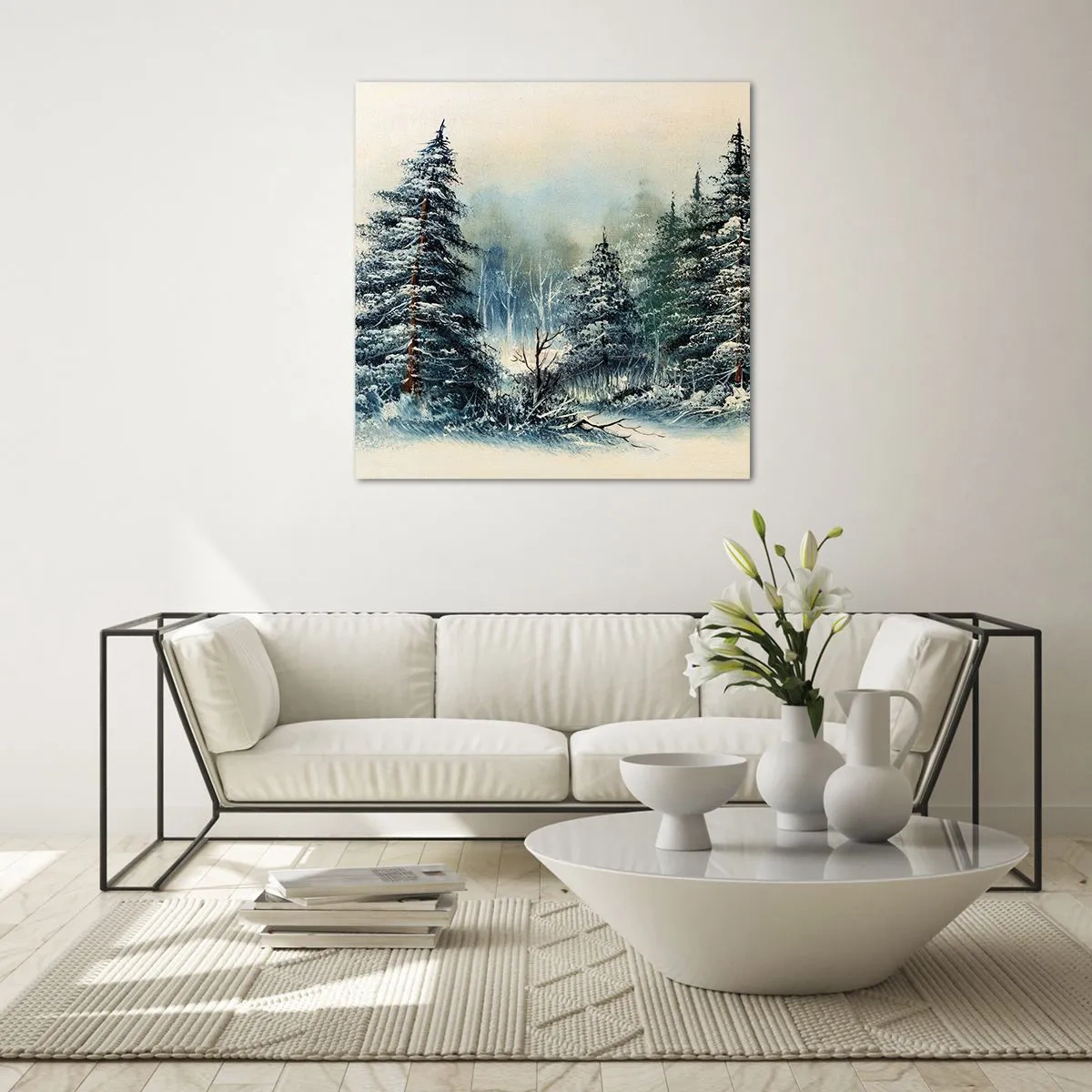 Üveg kép - Karácsonyra készen - 50x50 cm