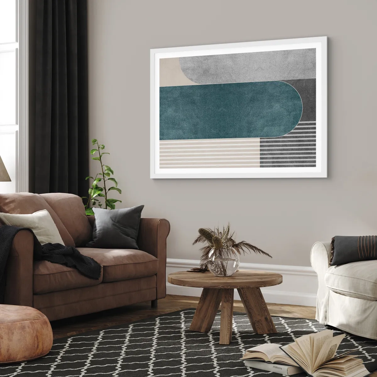 Poszter fekete keretben - Vízszintes kompozíció - 100x70 cm