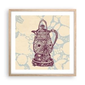 Poszter világos tölgy keretben - A mindennapi élet szépsége - 50x50 cm