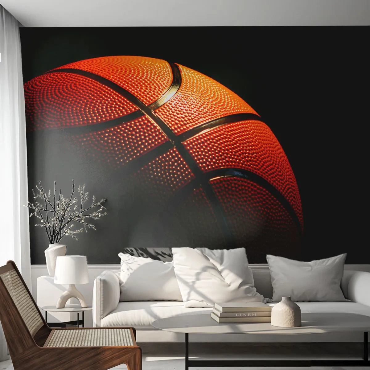 Fotótapéta Premium Sand - Gyönyörű, mint egy bolygó - Sport, Kosárlabda, Kosárlabda - 100x70 cm